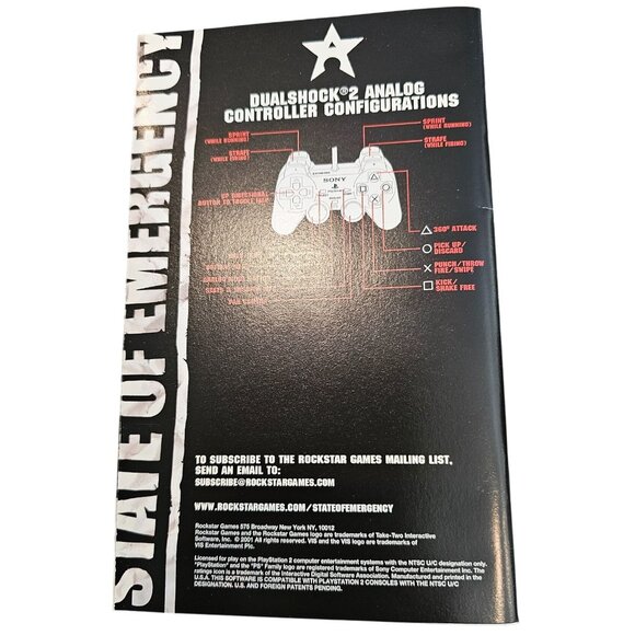 State of Emergency PS2 Playstation 2 Sony Video Game CIB Manual Artwork Reg Card - Picture 4 of 8